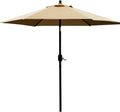 Tan Crank Tilt Patio Umbrella