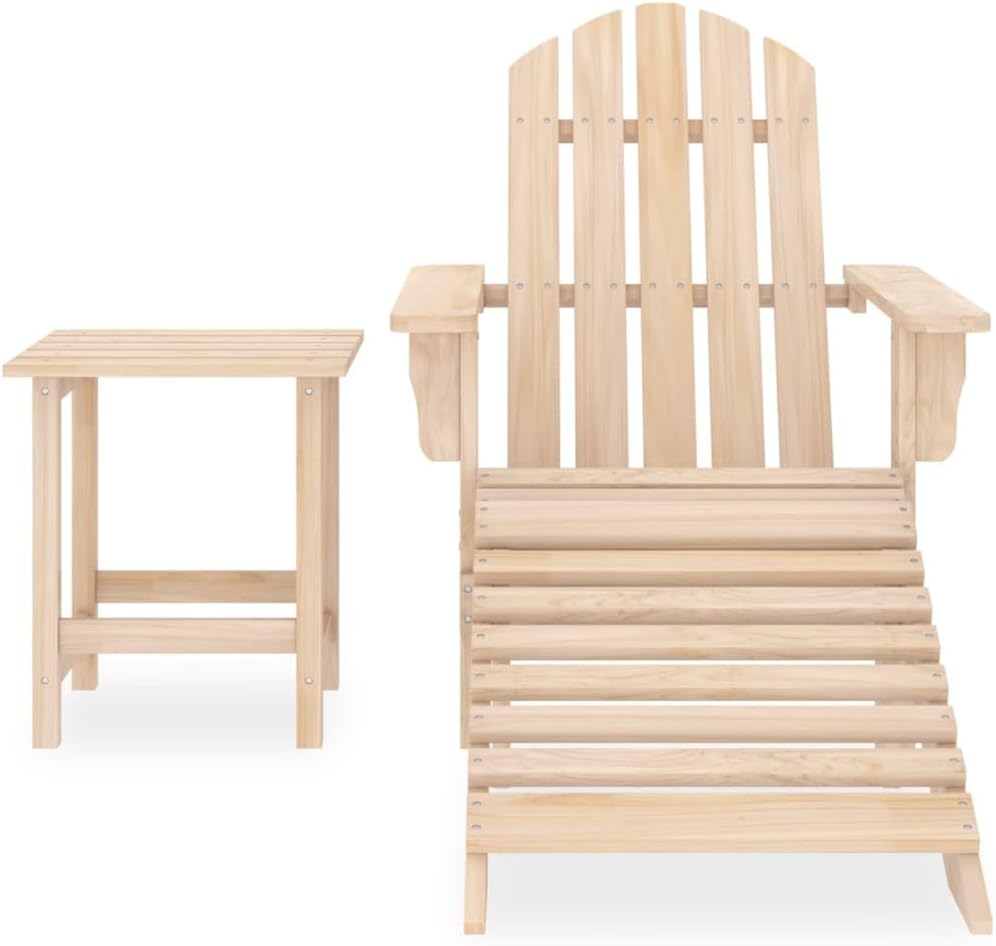 Fir Wood Adirondack Set