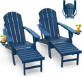 Blue HDPE Two-Seat Lounge Set