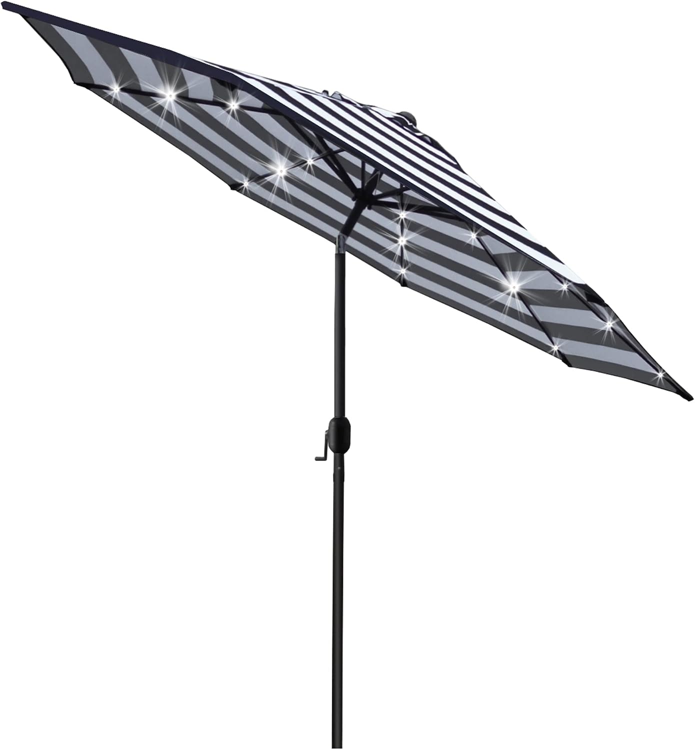 LED Solar Tilt Patio Umbrella