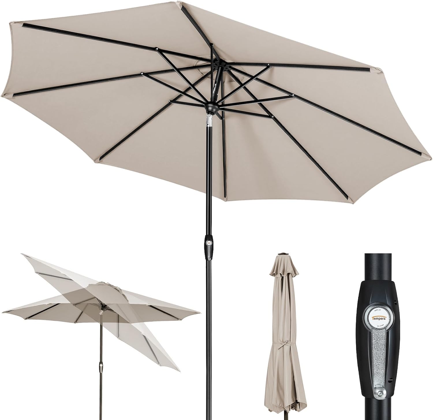 Auto Tilt Crank Patio Umbrella