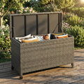 Brown PE Rattan Storage Chest