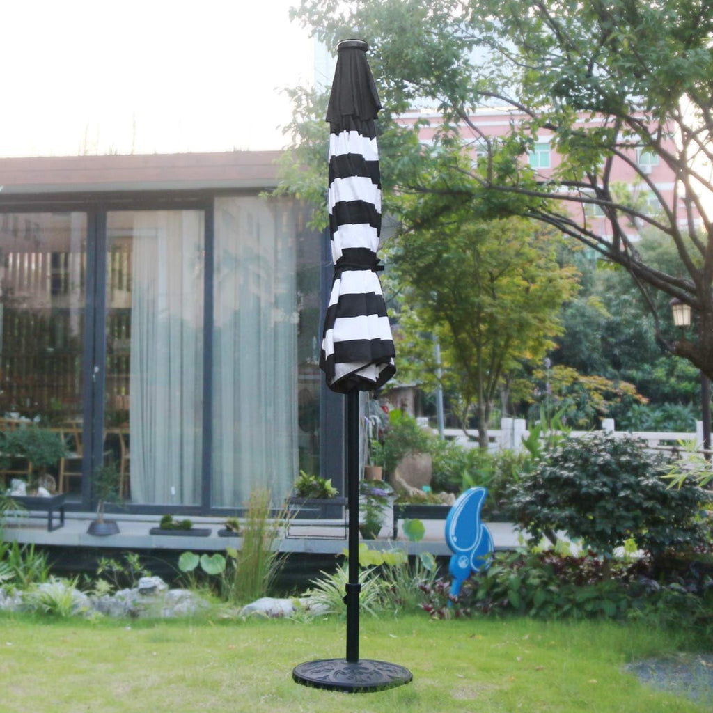 LED Solar Tilt Patio Umbrella