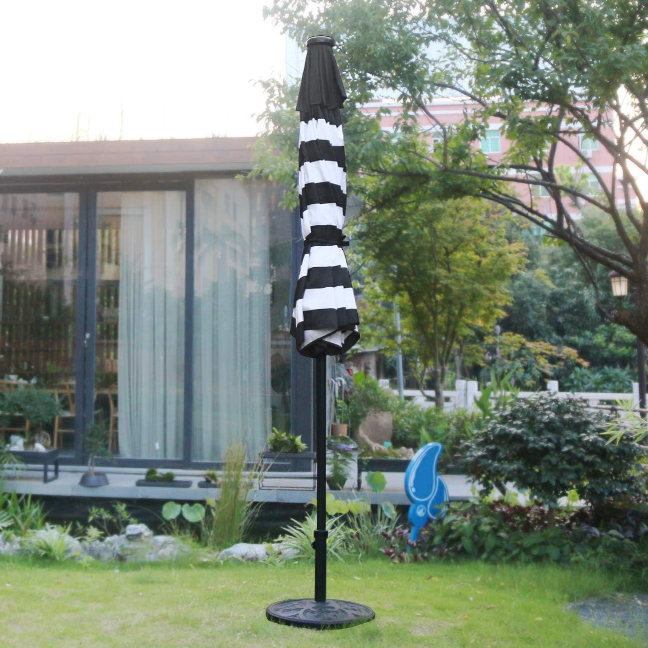 LED Solar Tilt Patio Umbrella