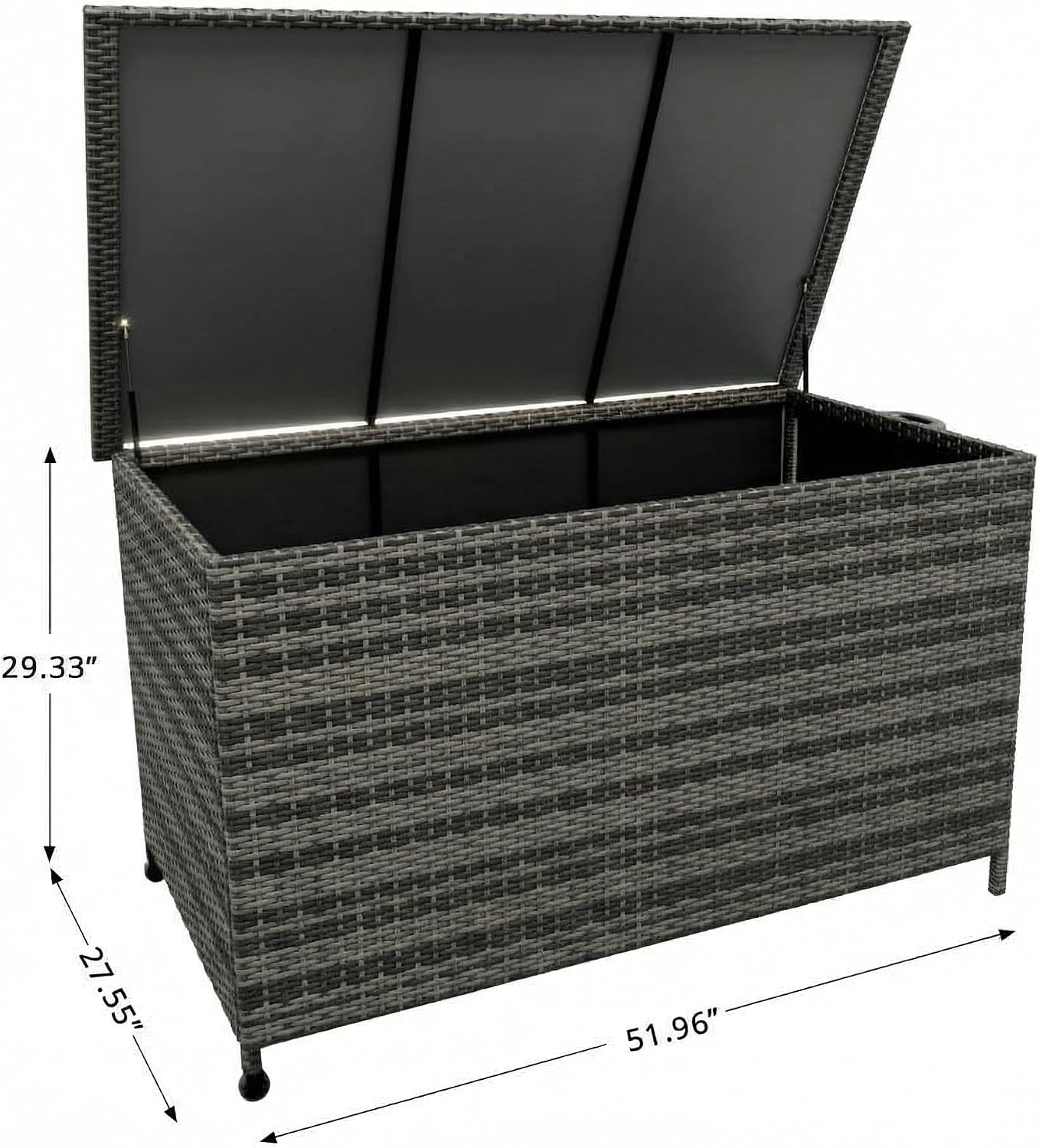 Grey Wicker Outdoor Box