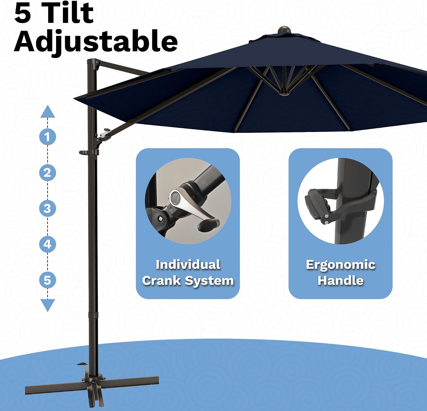 360° Rotate Offset Umbrella