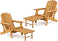 Dual Wooden Adirondack Set