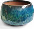 Peacock Glaze Ceramic Planter