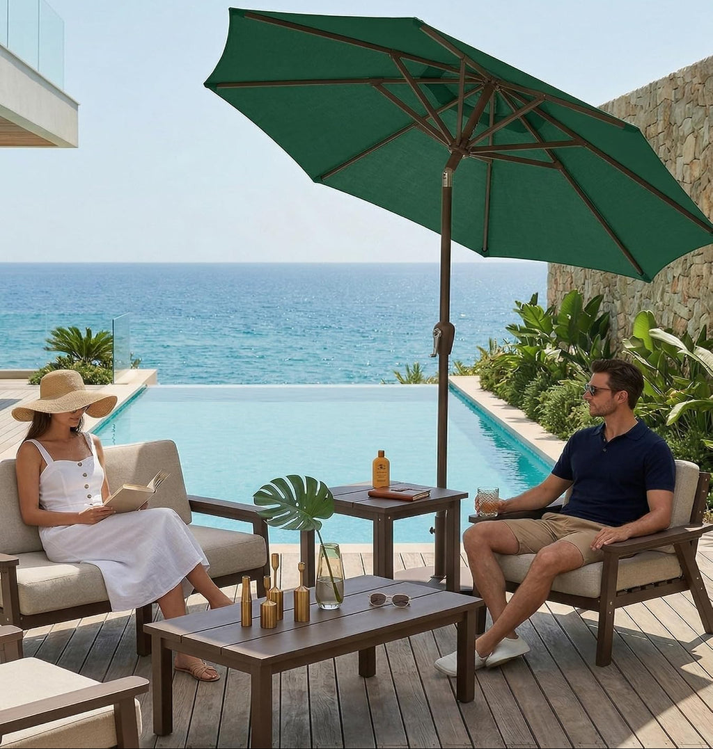 10Ft Fiberglass Patio Umbrella