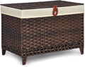 Lidded Wicker Storage Basket
