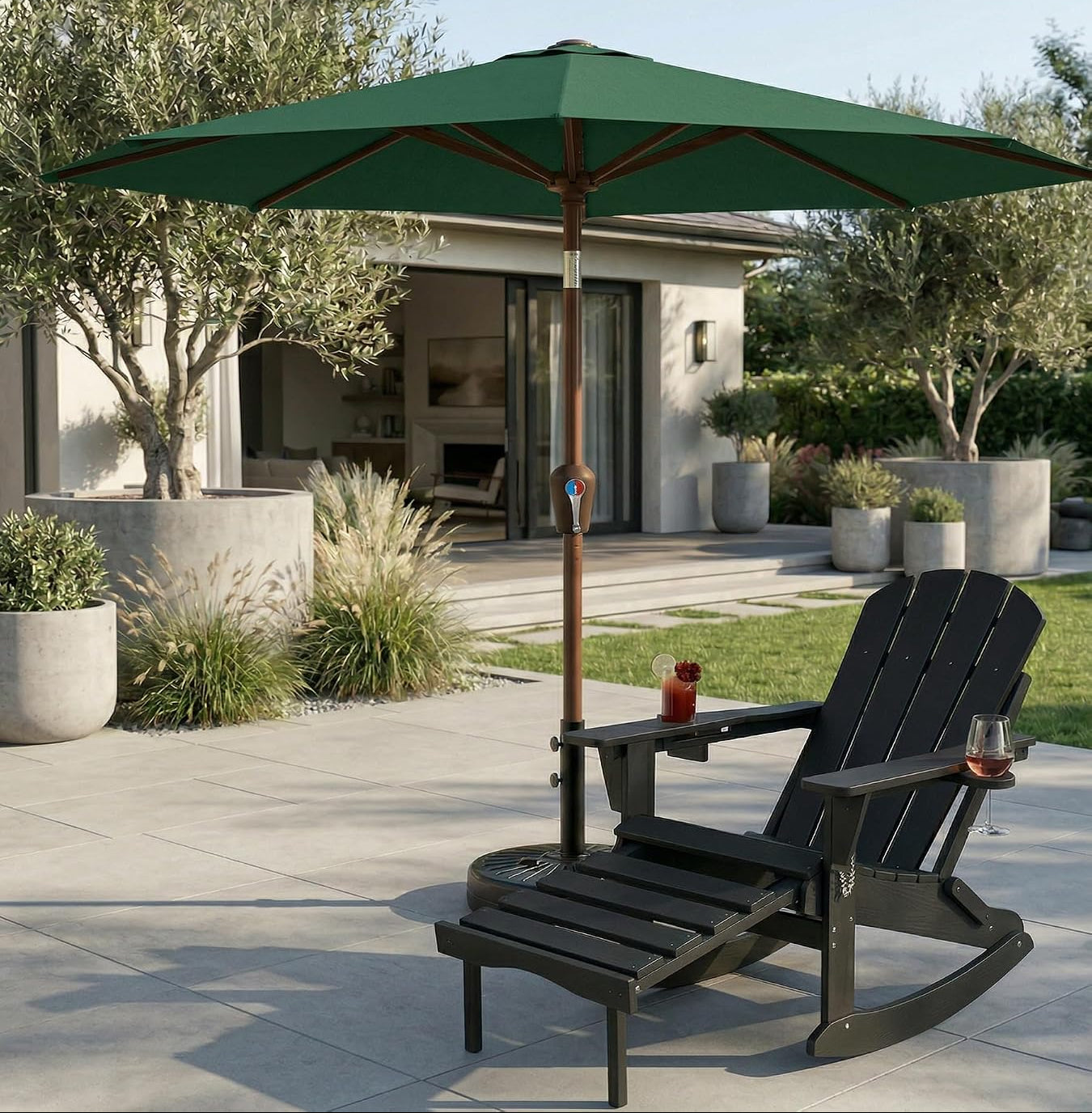 10Ft Fiberglass Patio Umbrella