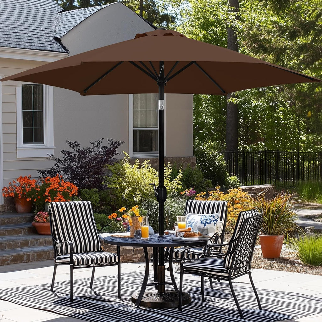 Brown UPF50 Patio Umbrella